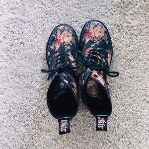 Floral Canvas Dr. Martens